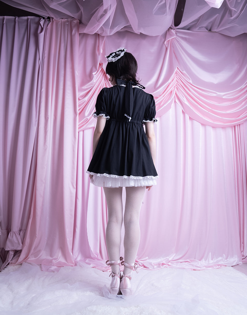 AVENCHUMU Neck ribbon & heart bijou baby doll
