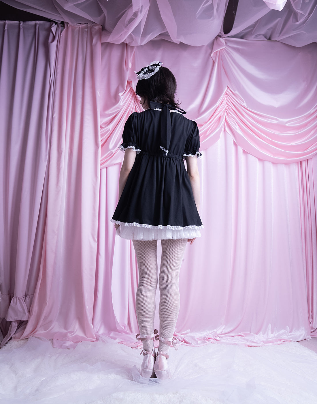 AVENCHUMU Neck ribbon & heart bijou baby doll
