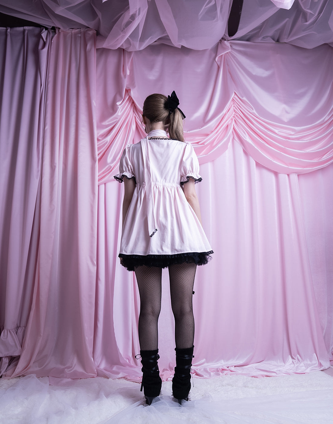 AVENCHUMU Neck ribbon & heart bijou baby doll