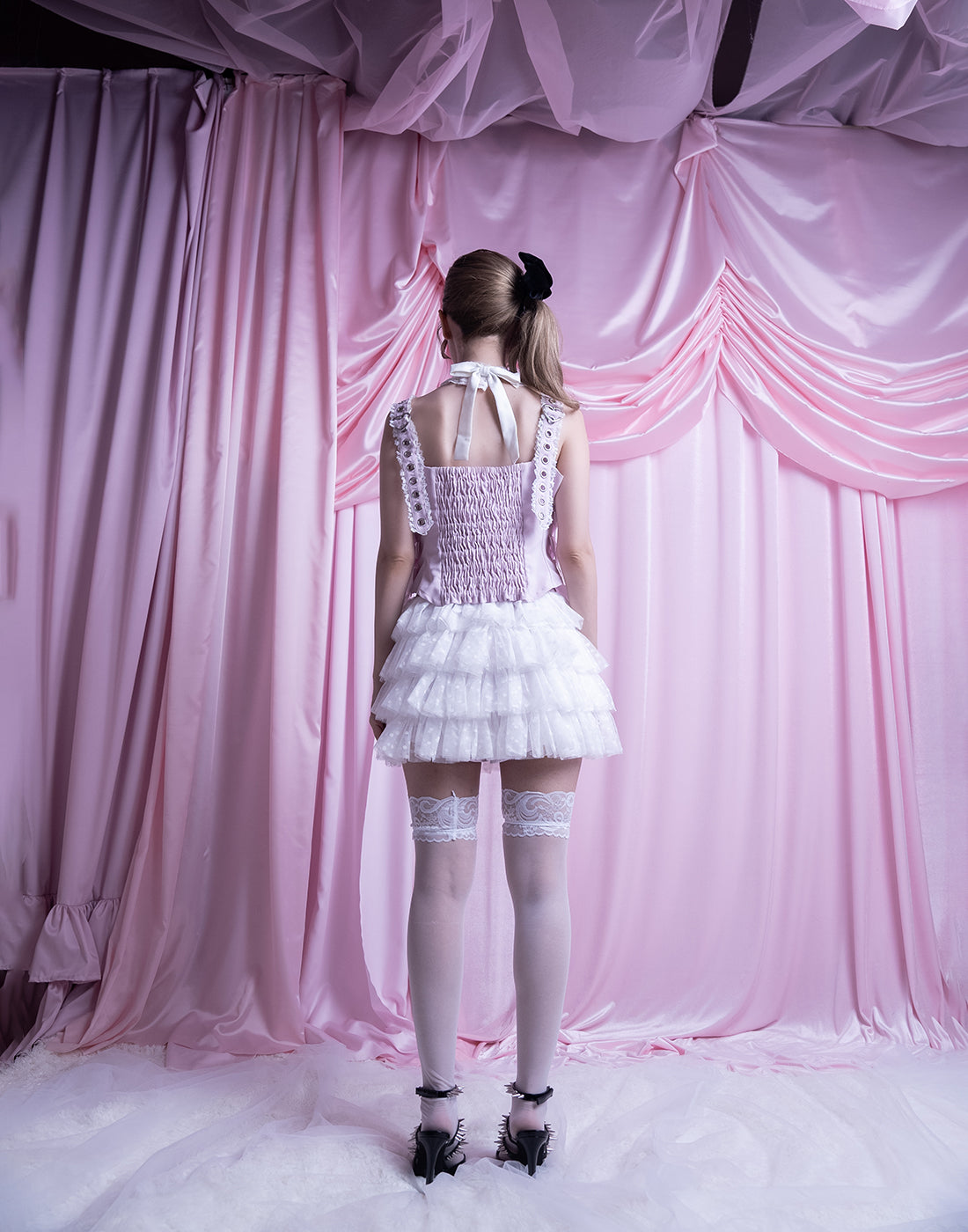 AVENCHUMU Ribbon garter tutu skirt