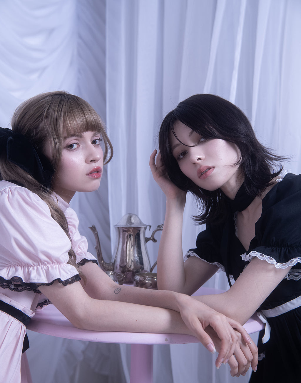 AVENCHUMU Neck ribbon & heart bijou baby doll