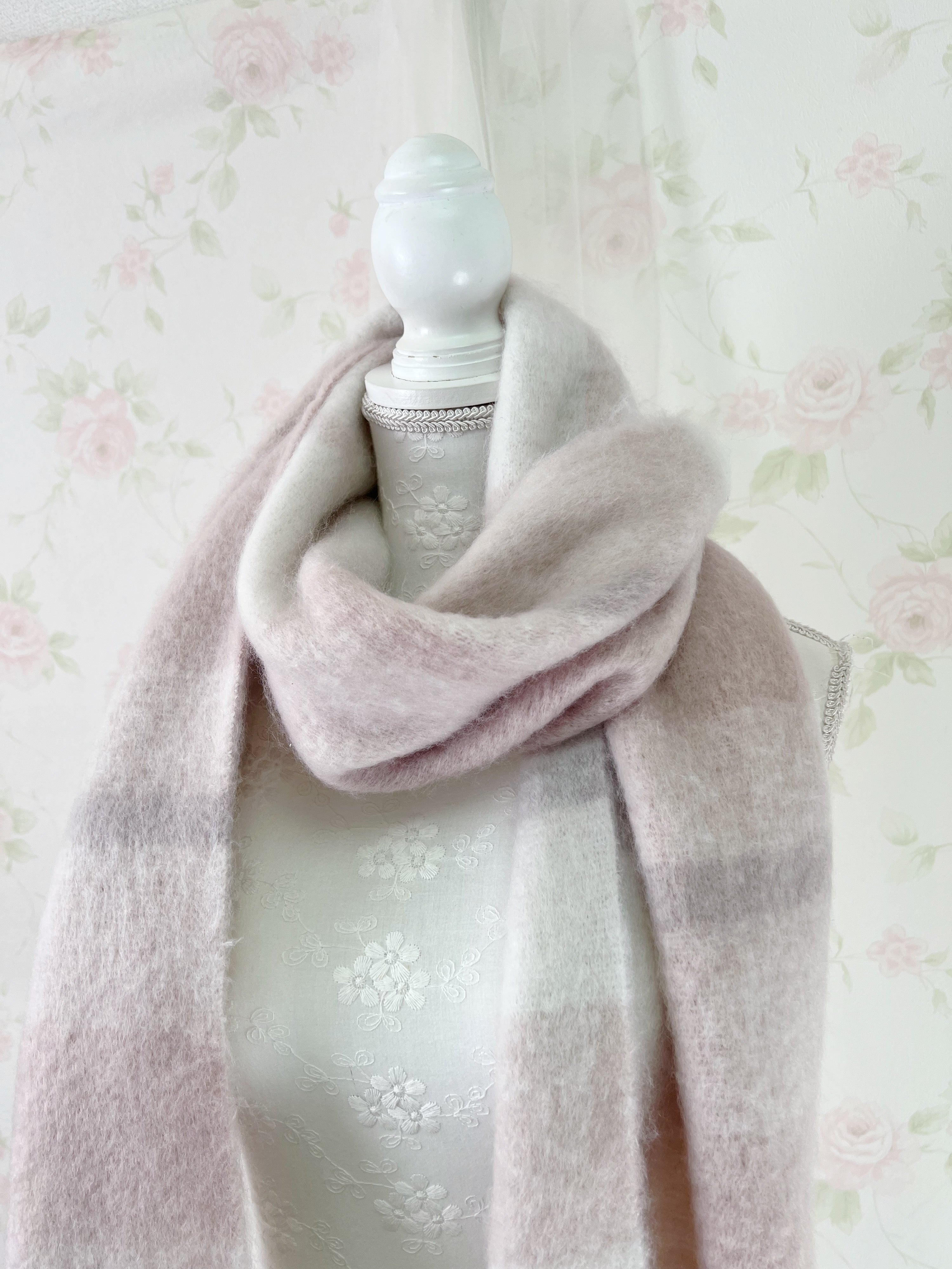 INGNI Checked Scarf (Pink)