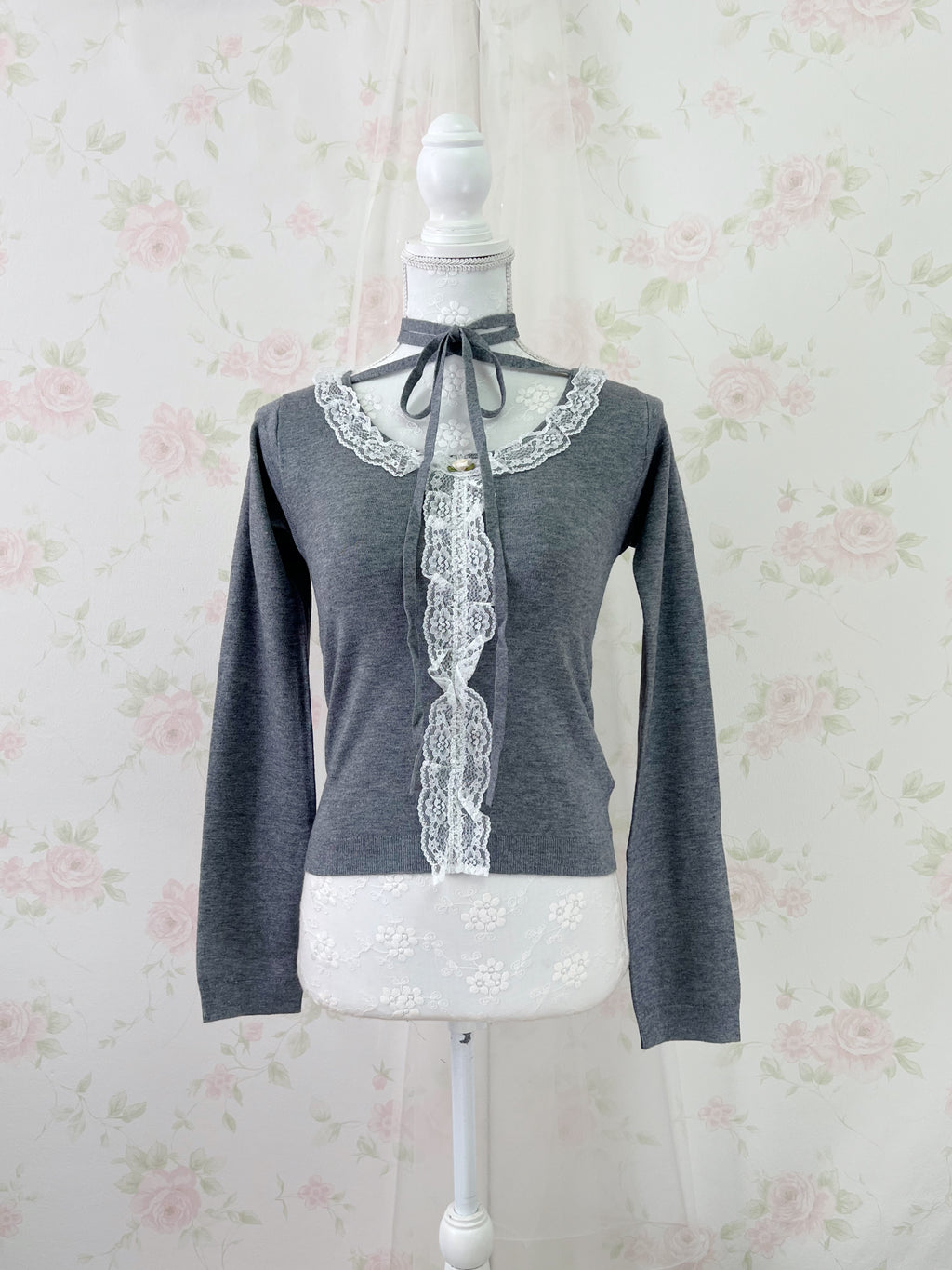 jouetie Choker Attached Top (Gray)
