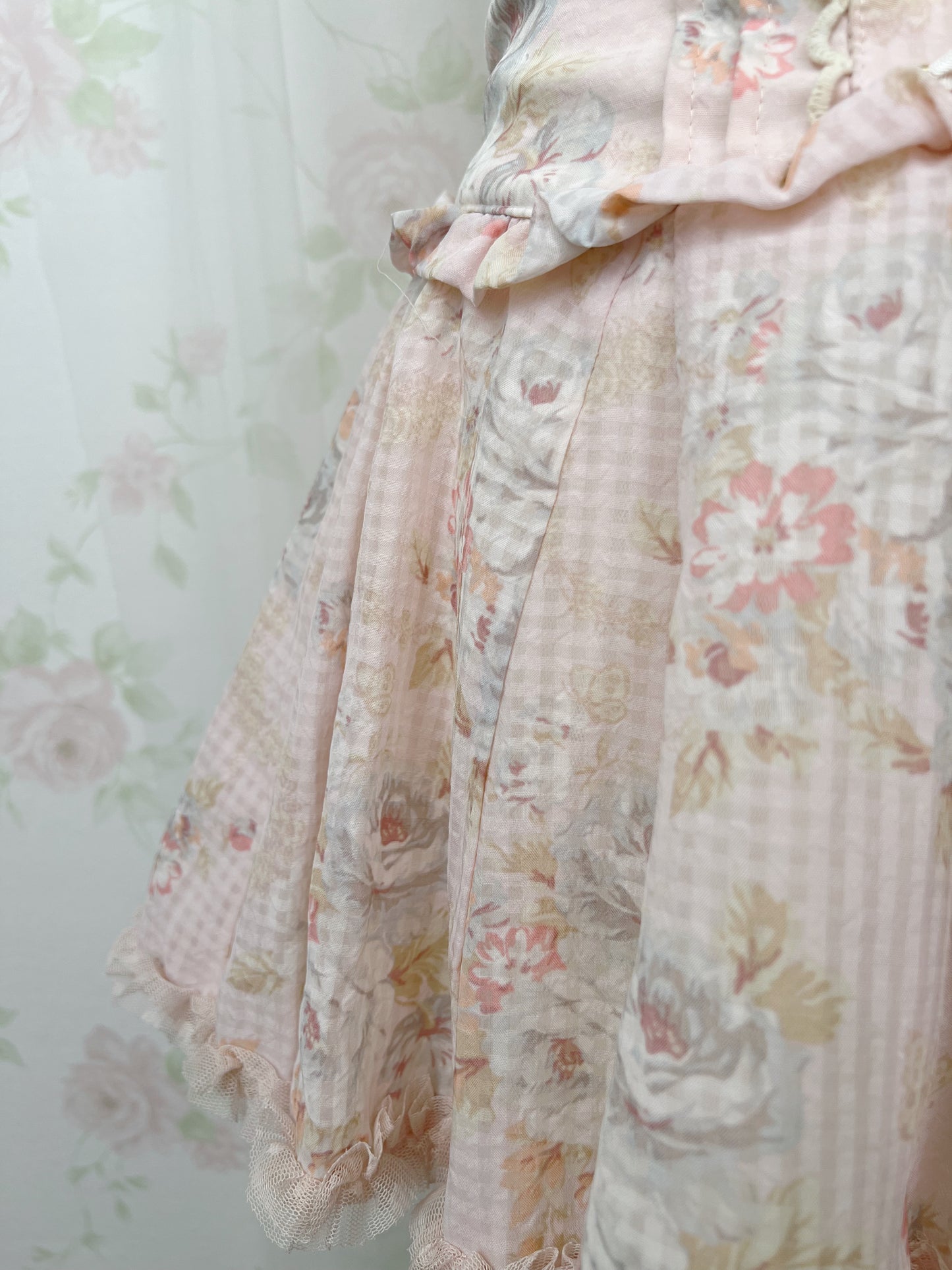 LIZ LISA High Waist Chiffon Floral Skirt