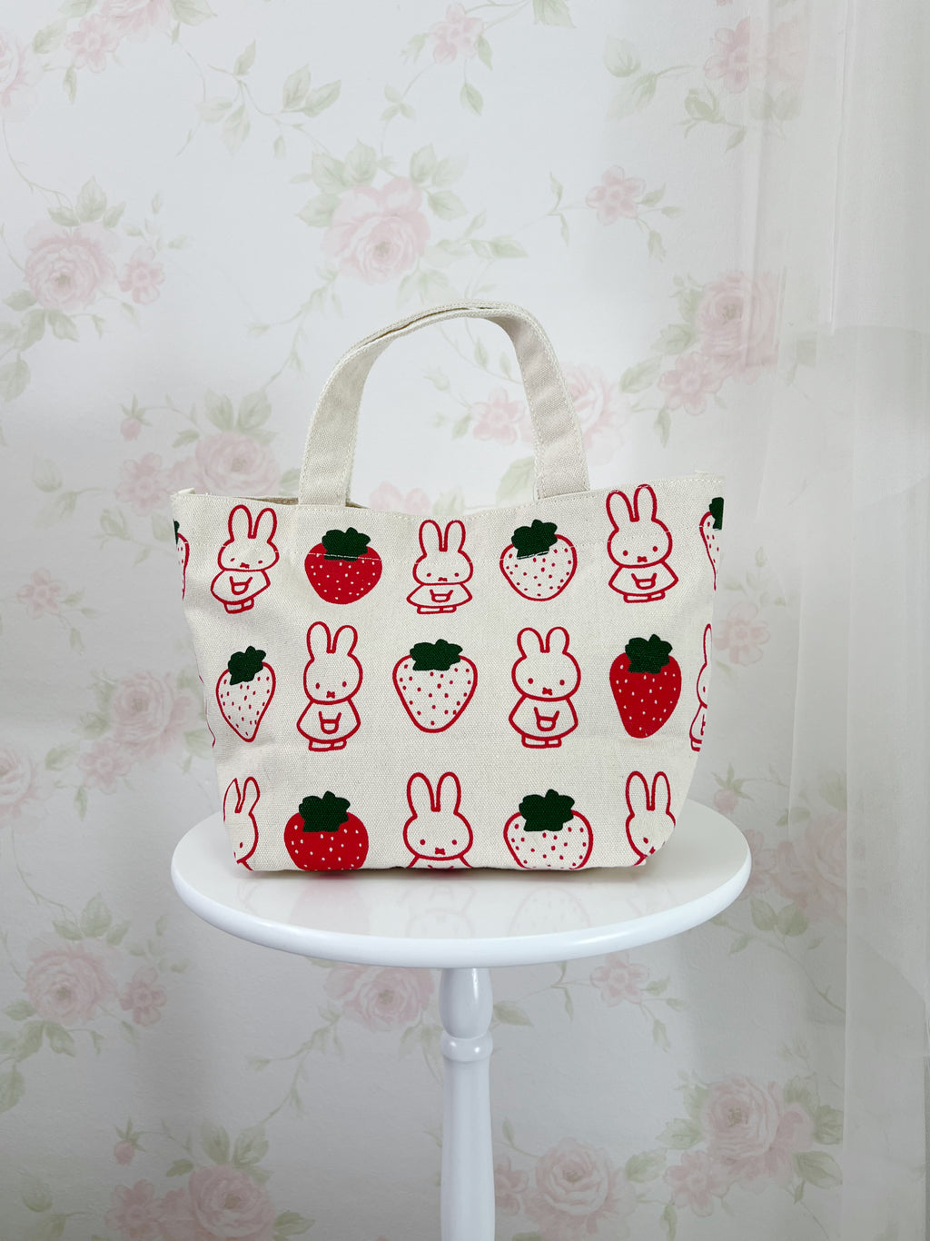 miffy Strawberry Cotton Hand  Bag