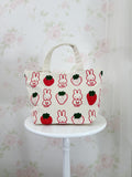 miffy Strawberry Cotton Hand  Bag