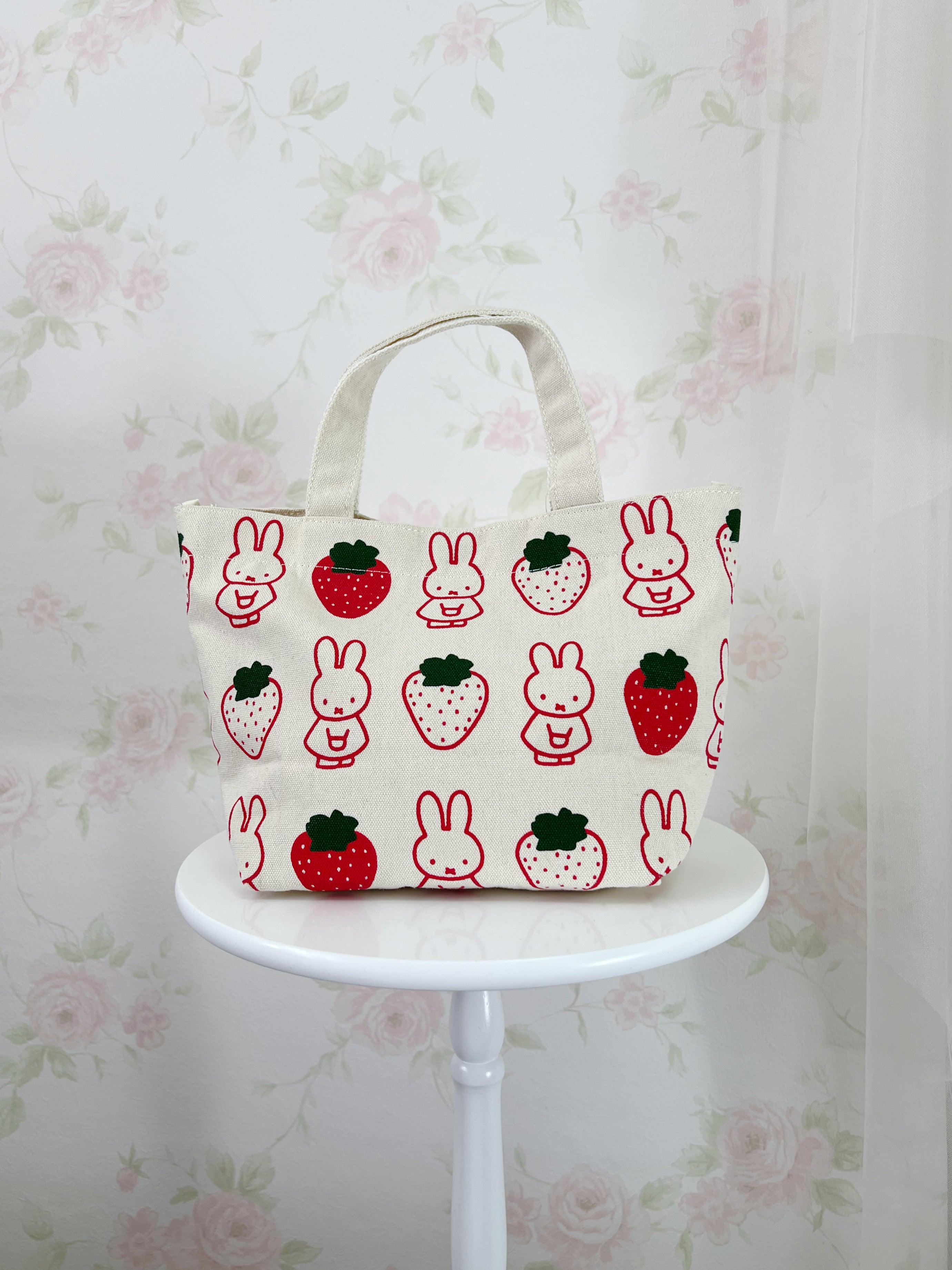 miffy Strawberry Cotton Hand  Bag