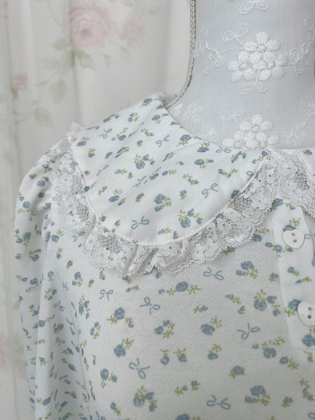 majoretty Petite Floral Tiered Dress (Blue)