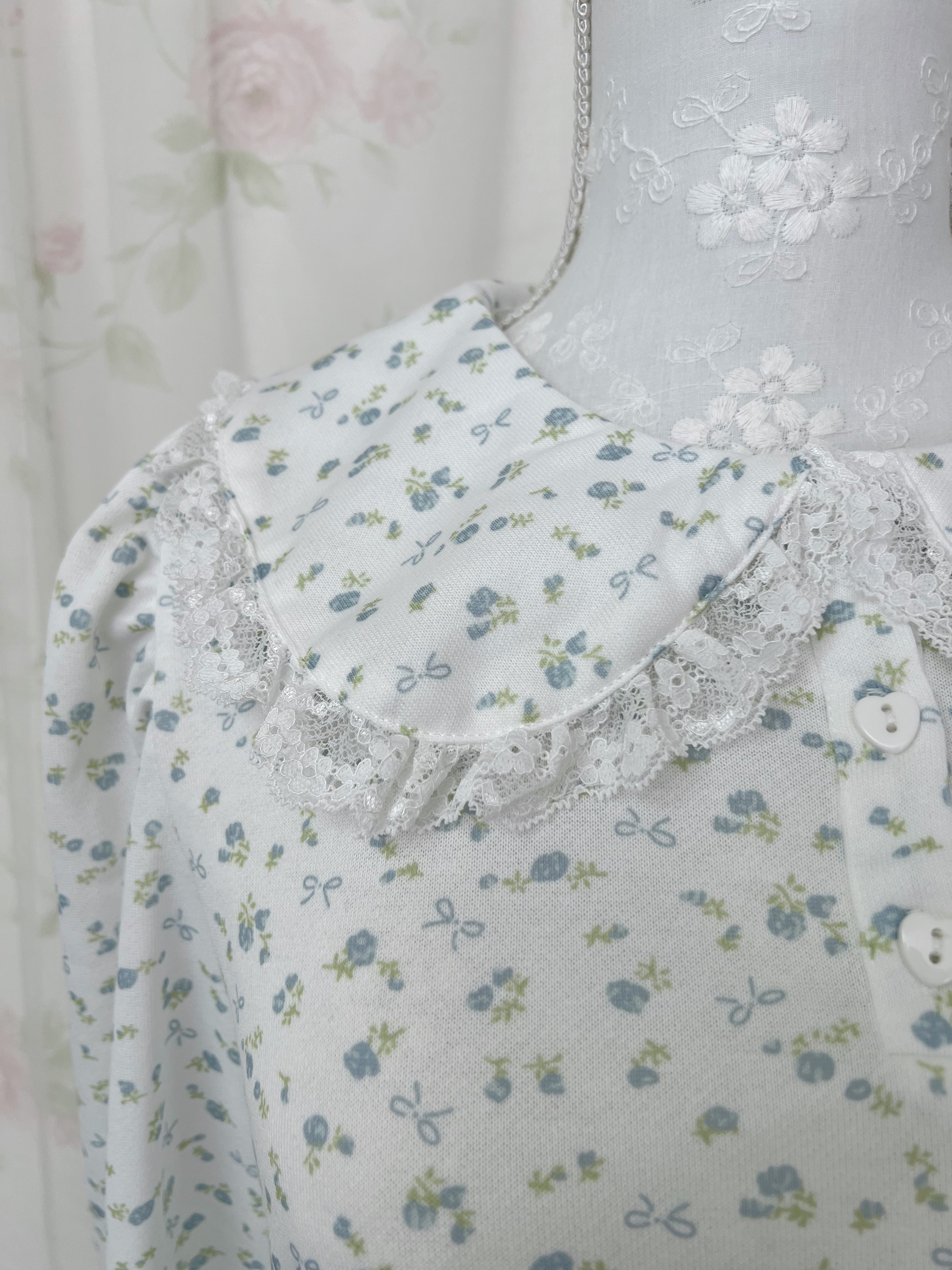 majoretty Petite Floral Tiered Dress (Blue)