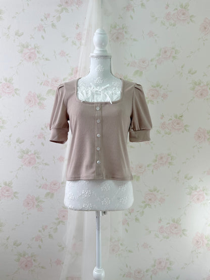 One Way Milkmaid Top (Pink)