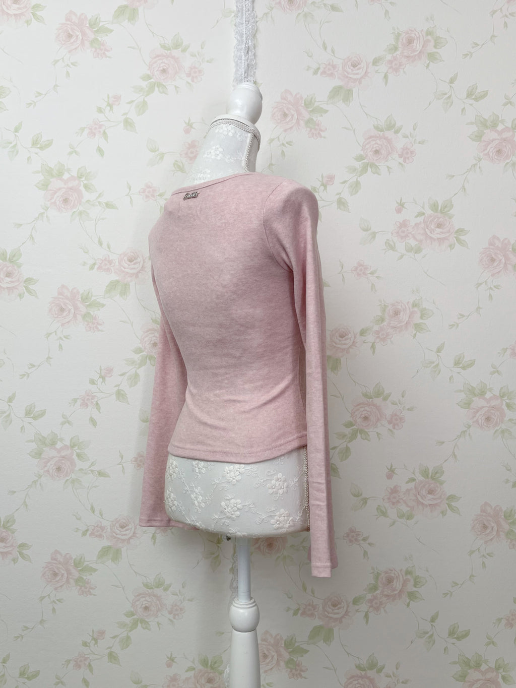 BUBBLES Milkmaid Front Lace Top (Pink)