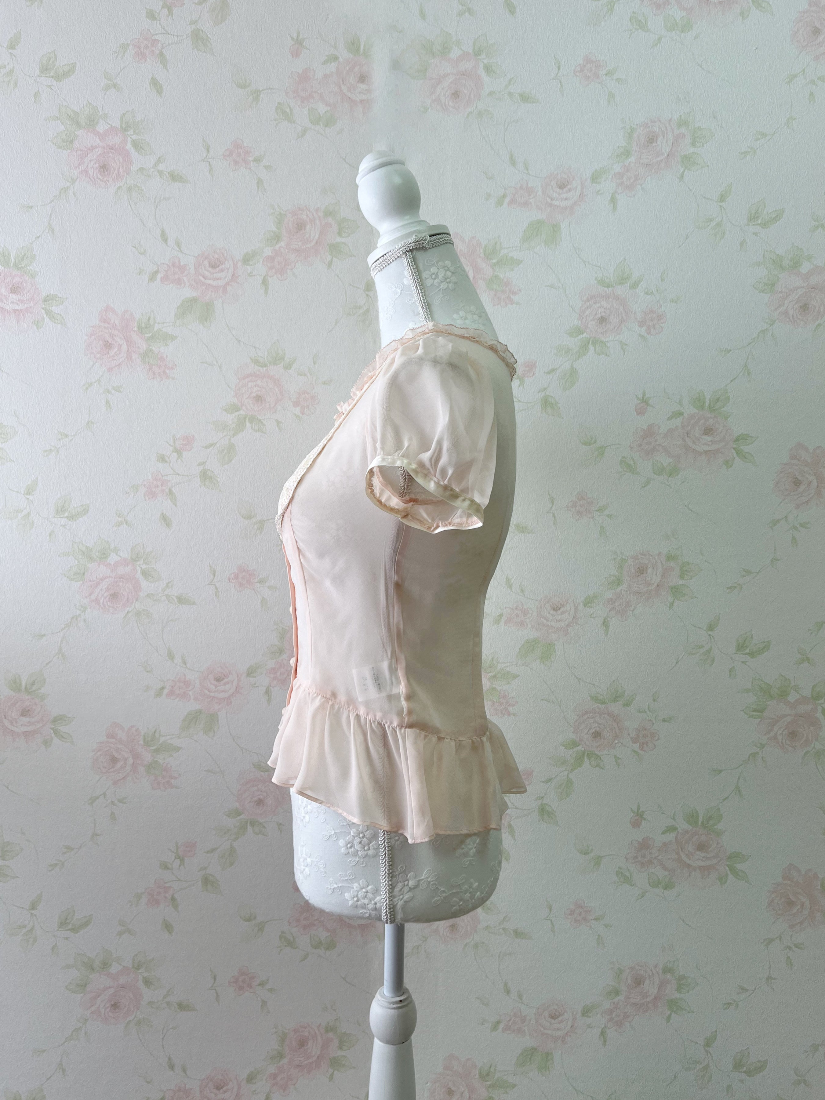LAISSE PASSÉ Peplum Blouse (Pink)