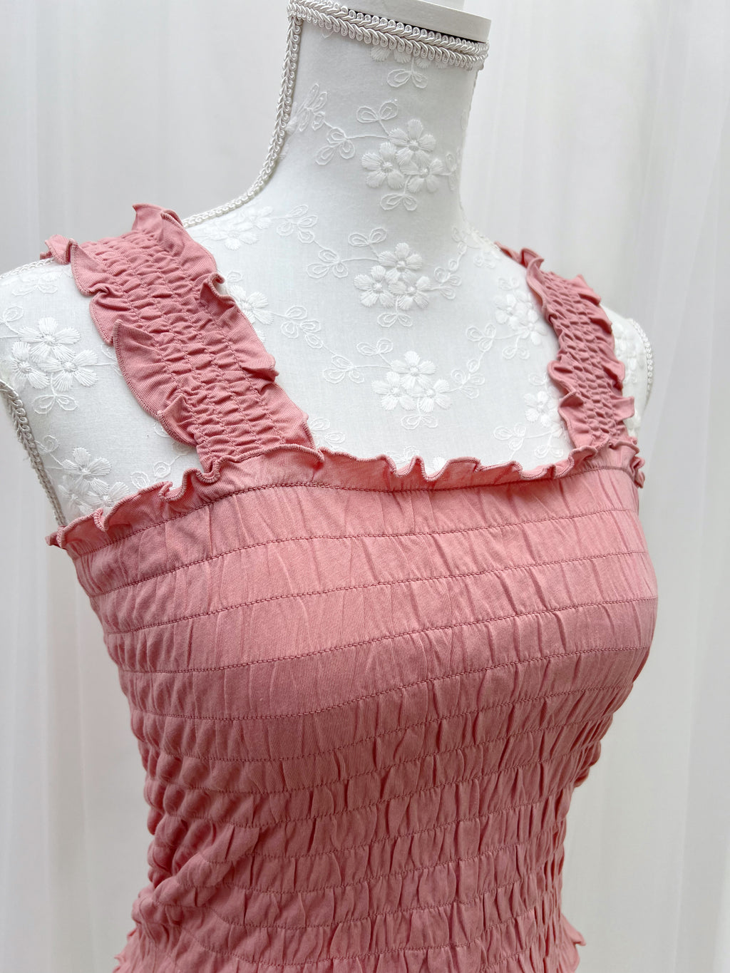 Honey’s Smocked Short Top (Pink)