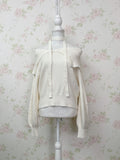 Button Up Choker Sweater (Ivory)