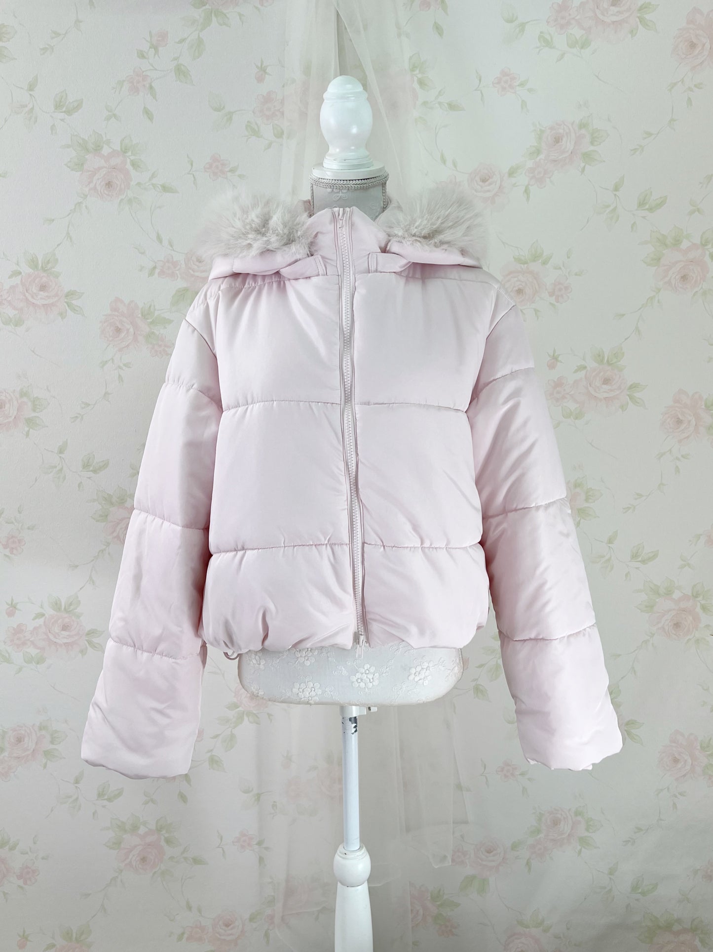 NICE CLAUP Puffer Jacket (Baby Pink)