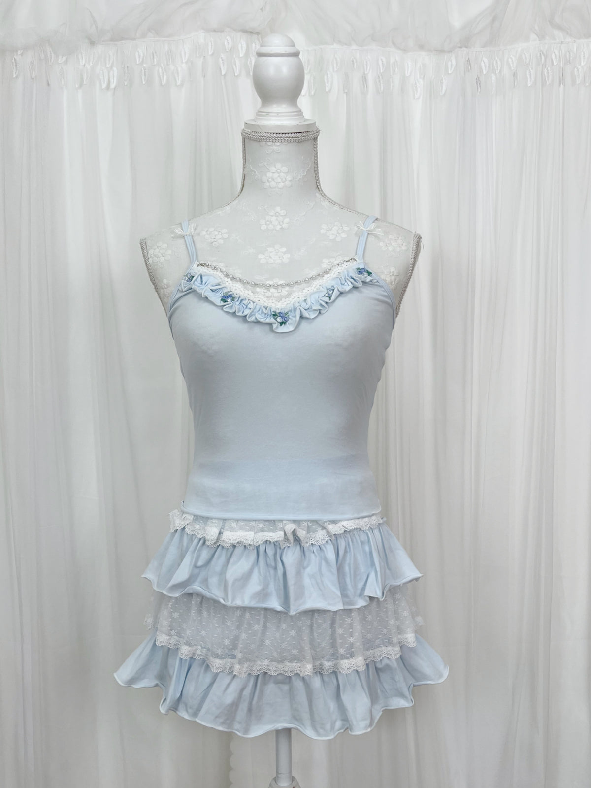 (Pre-order)Vintage Angel Babyblue Rose Set