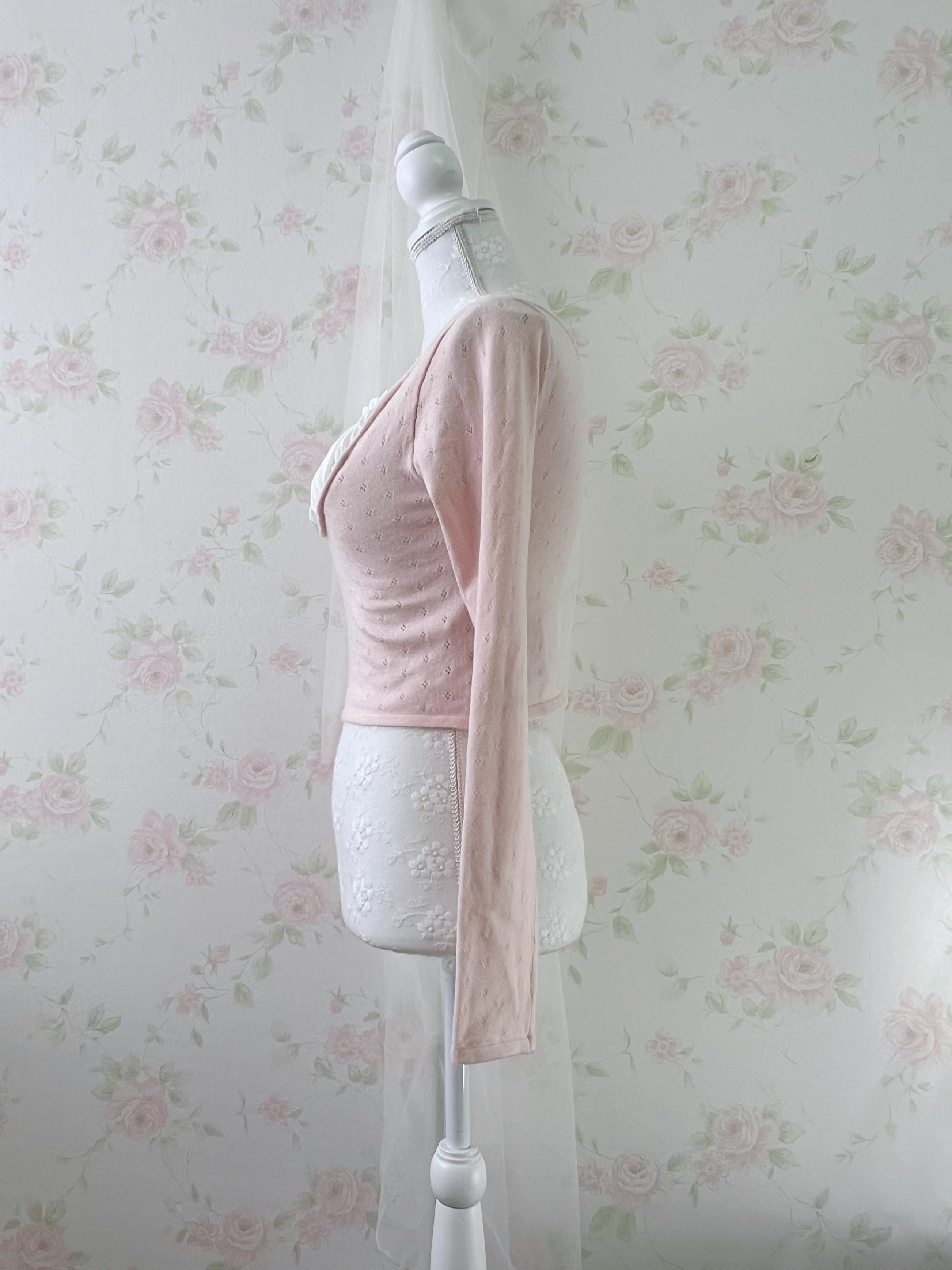 Milkmaid Soft Long Sleeved Top (Pink)