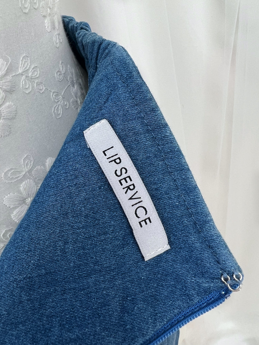 LIP SERVICE Laced Up Denim Tight Skirt