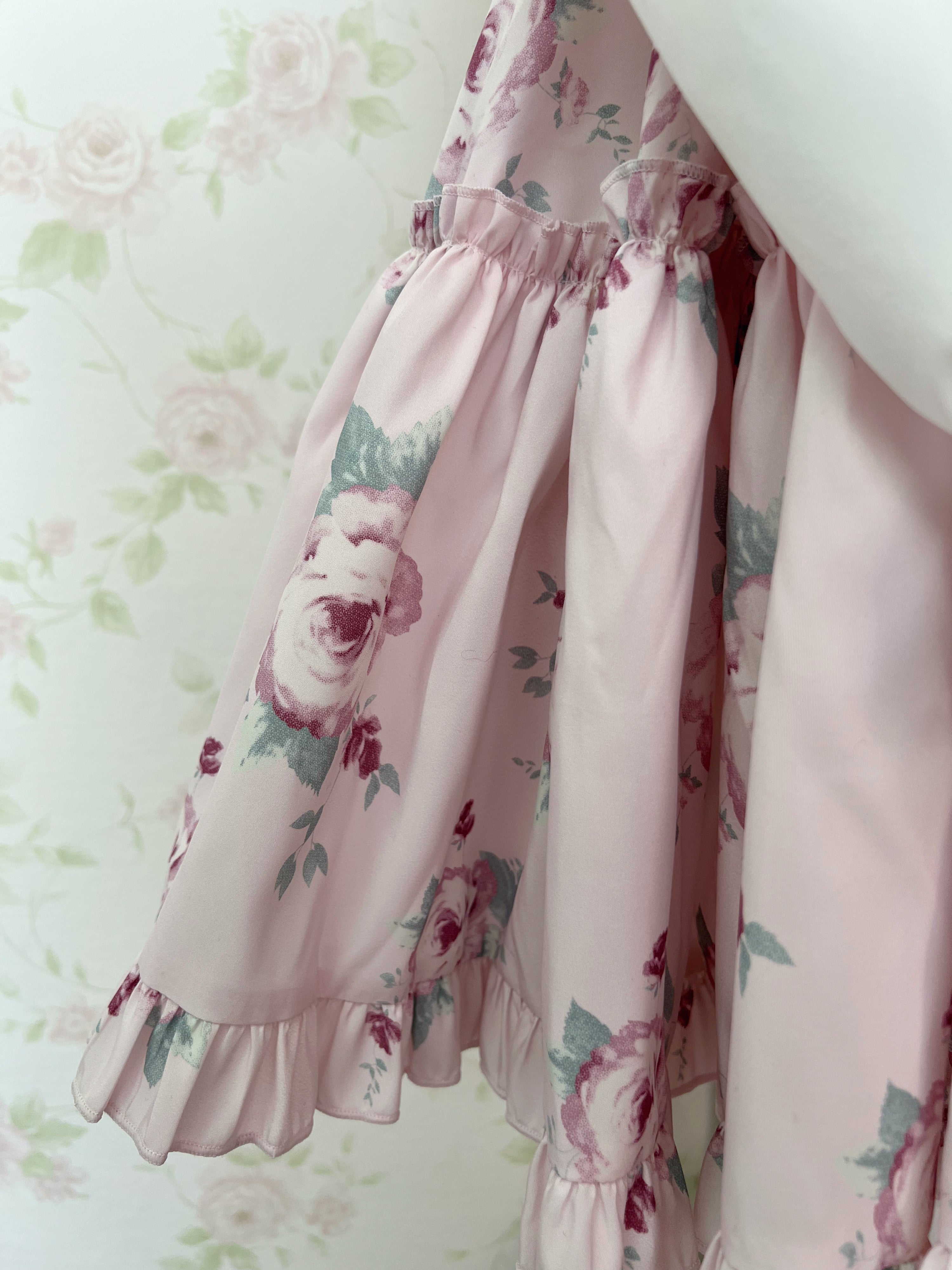 majoretty Floral Lace Collar Dress (Pink)