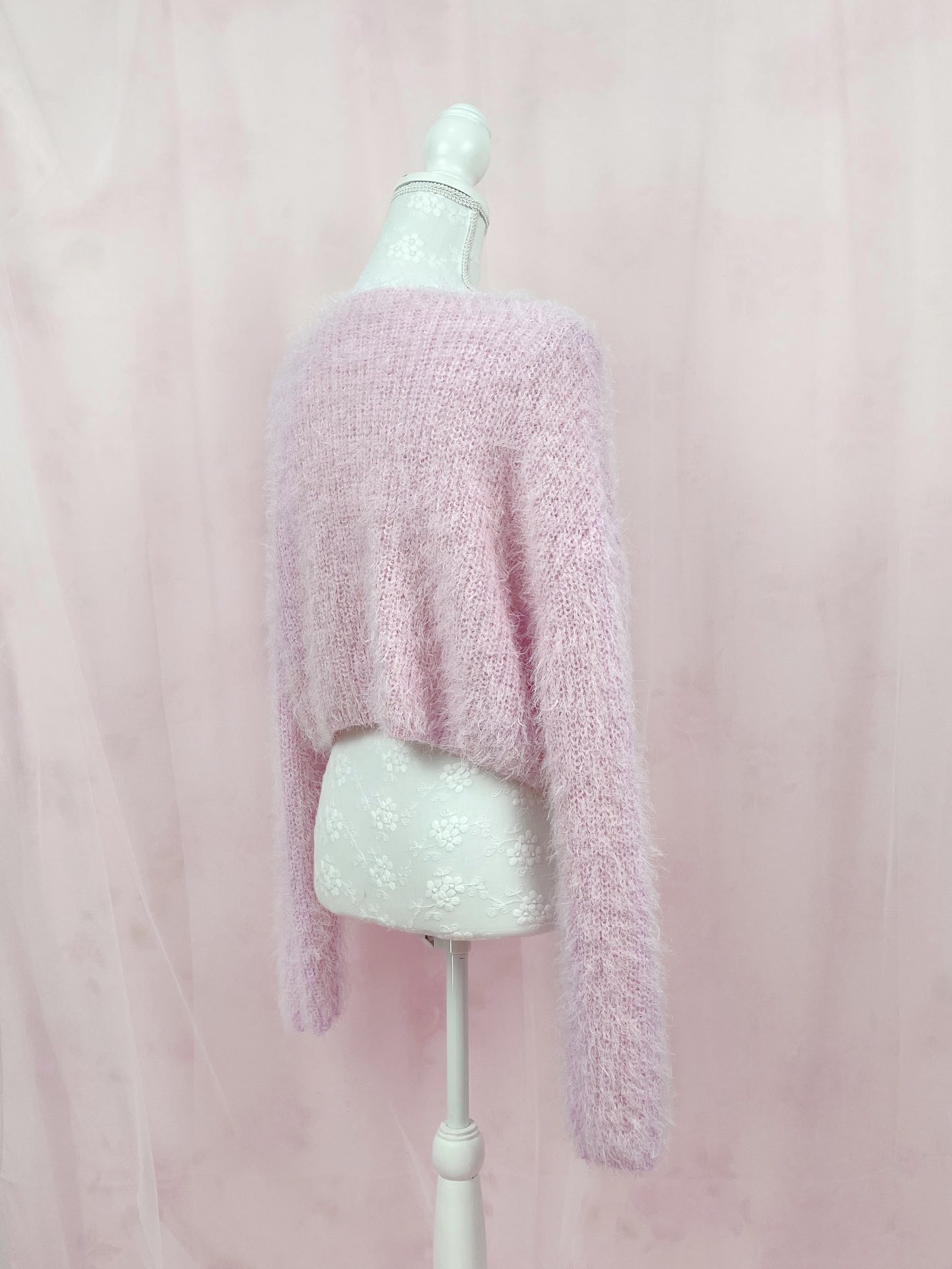 (20% OFF) GRL Shaggy Loose Sweater (Candy Pink)