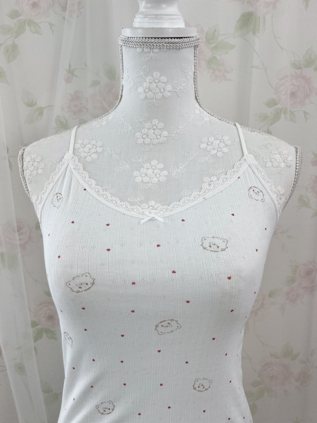 mikko Lil ala mode Cotton Blend Camisole (White)