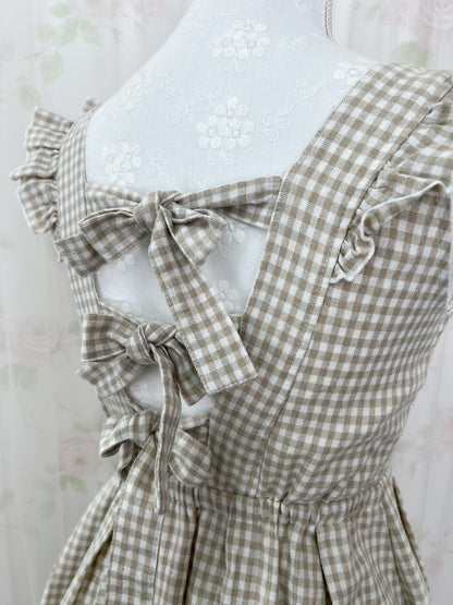 LIZ LISA Back Triple Bow Jumper Dress