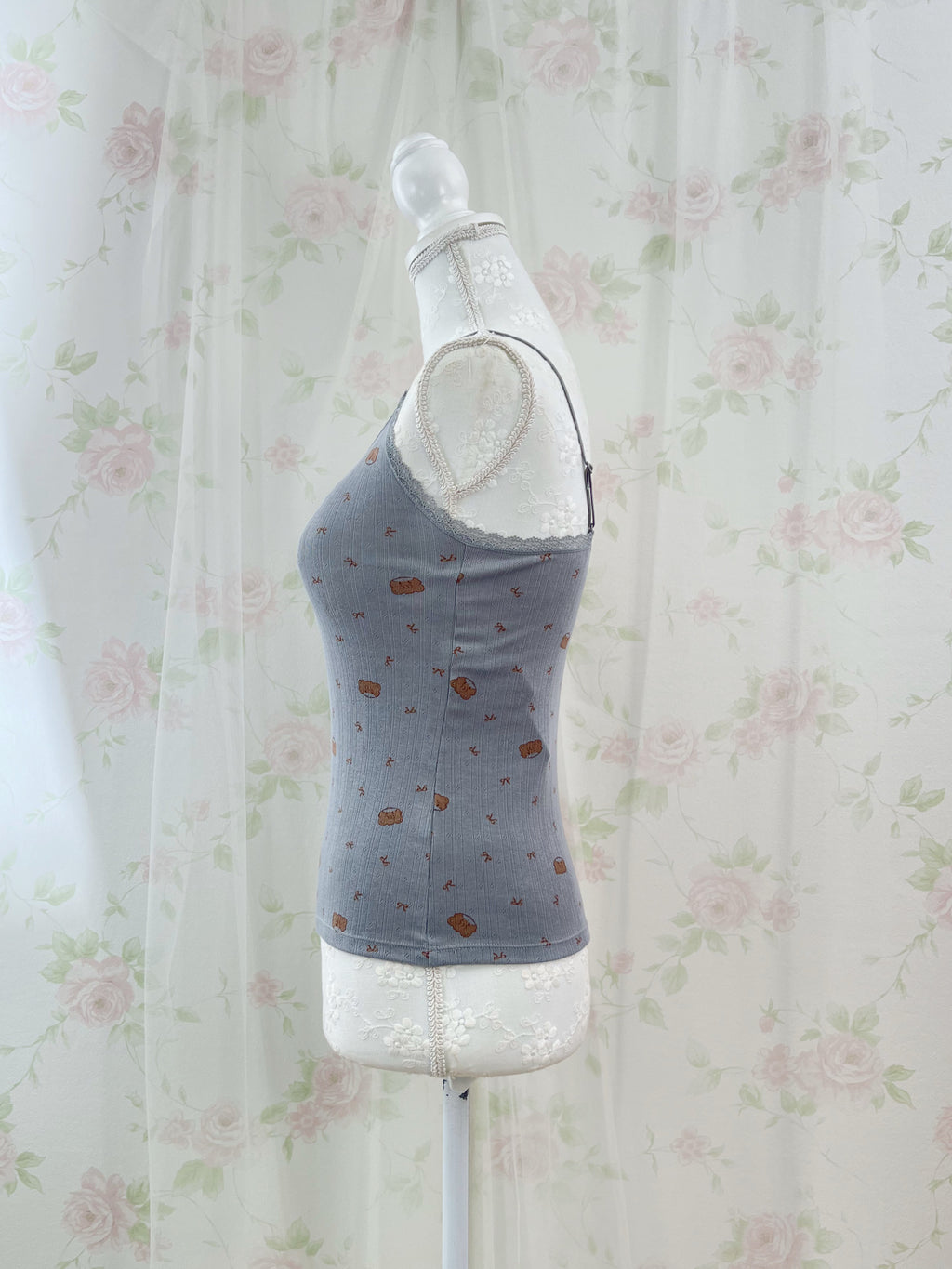 mikko Lil ala mode Cotton Blend Camisole (Gray)