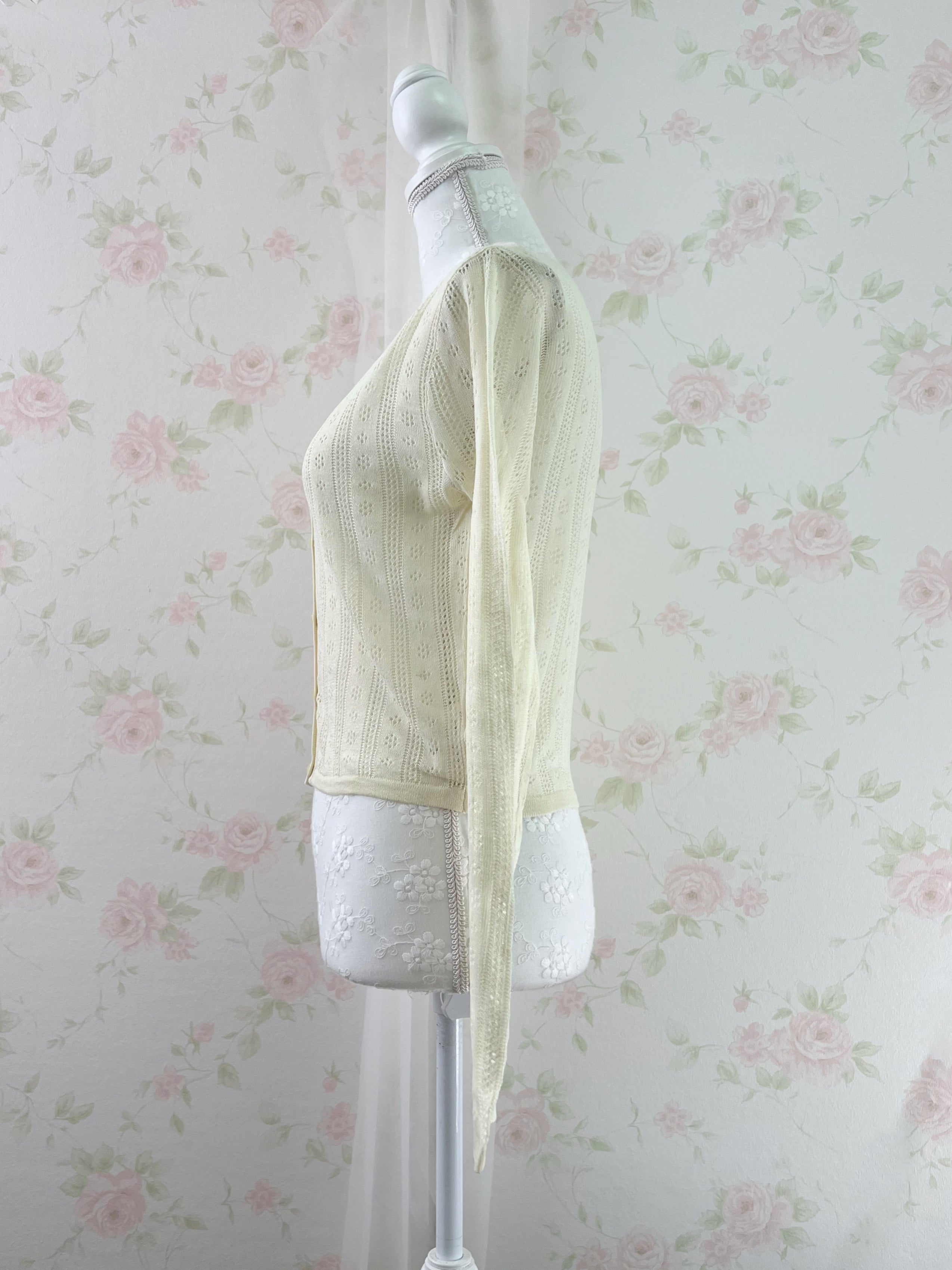 V Neck Shoujo Cardigan (Butter Yellow)