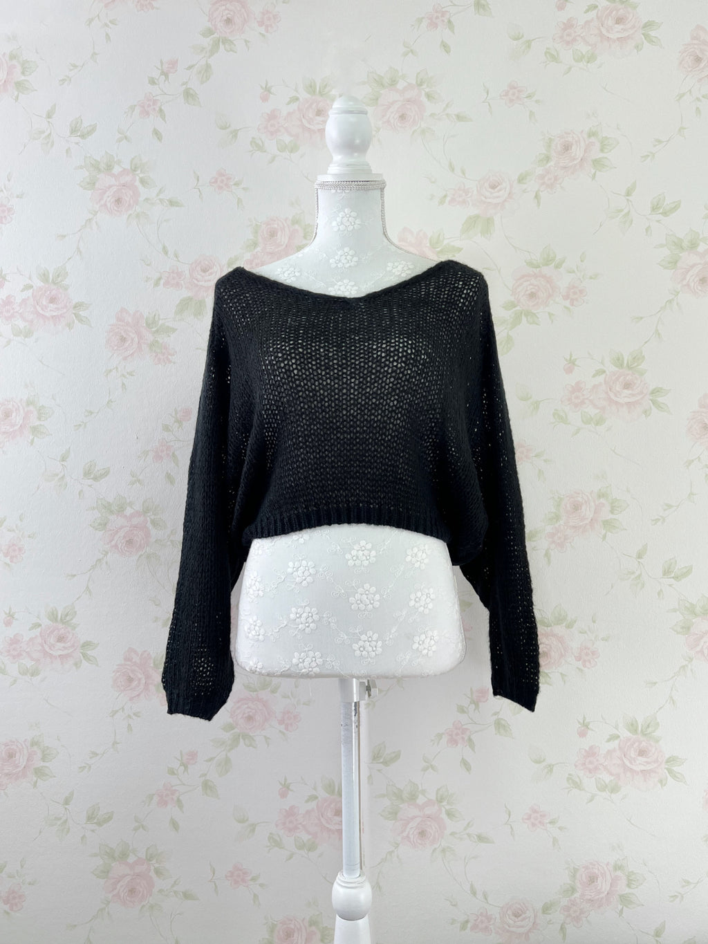 Soft Loose Gyaru Sweater (Black)