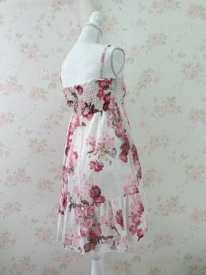 (12% OFF) L'EST ROSE Front Laced Up Camisole Dress