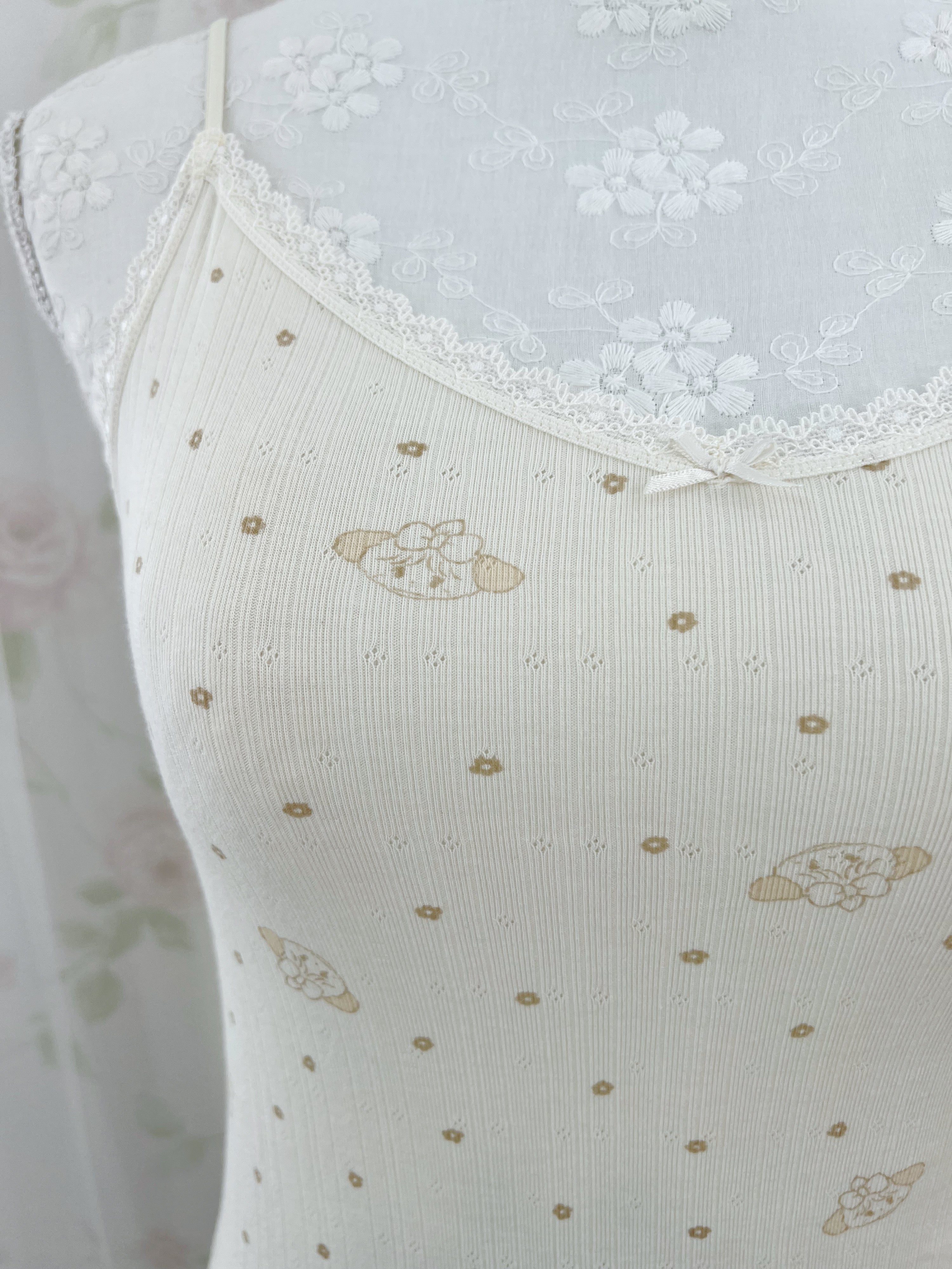 mikko Lil ala mode Cotton Blend Camisole (Yellow)