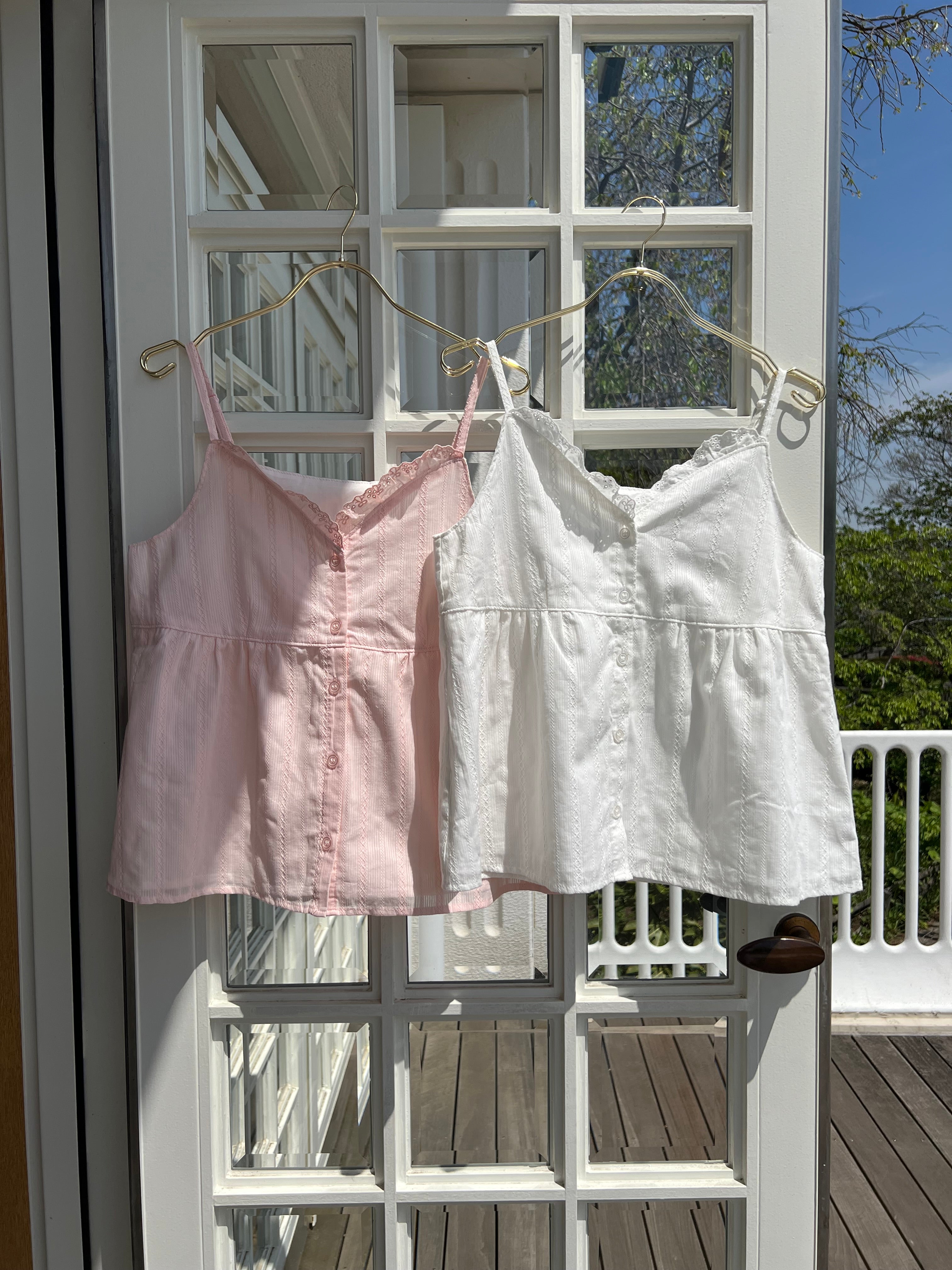 Lace Shoujo Lace Cotton Camisole (White)