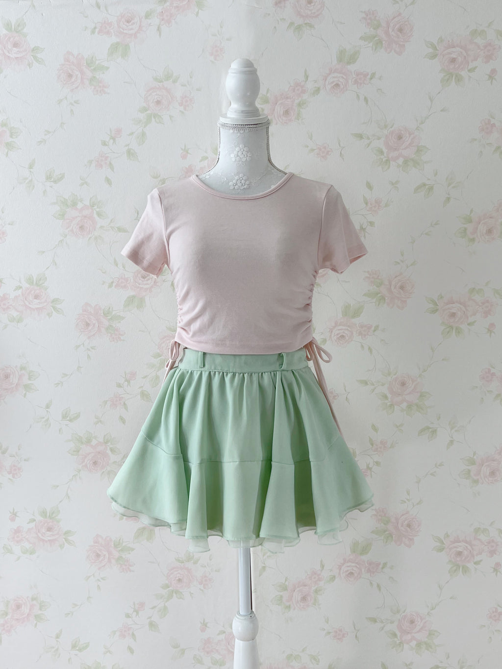 Side String Short Girly T-Shirt