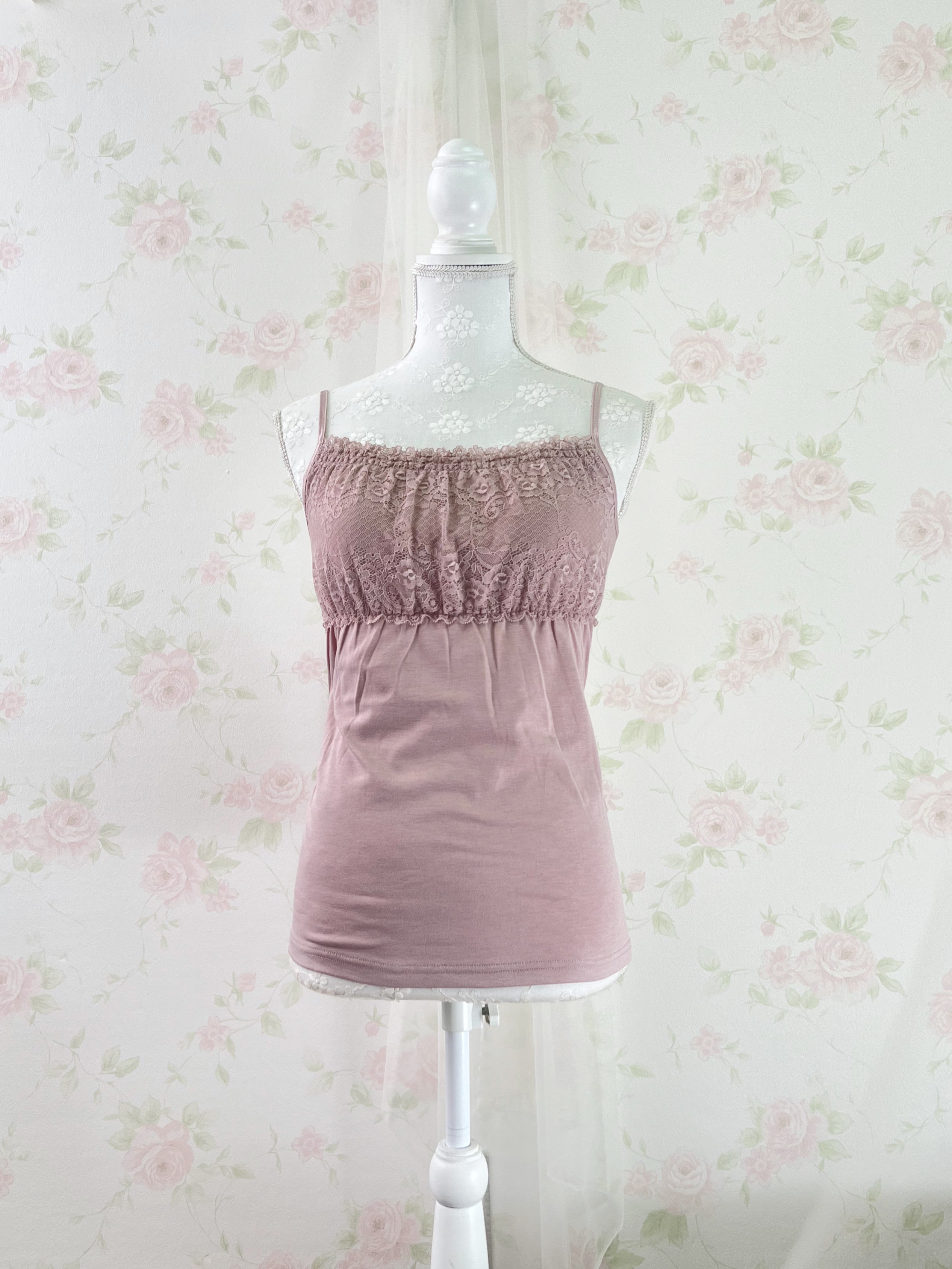 Honeys Lace Camisole (Pink)