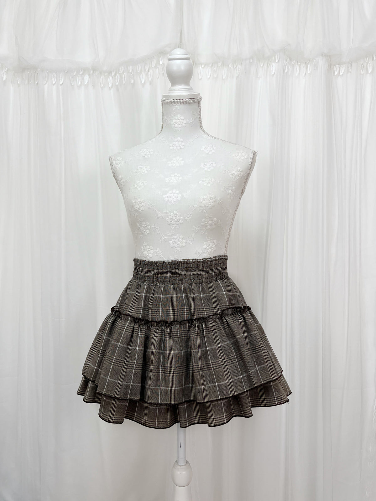 2 Layered Checked Sukapan (Sweet Brown)
