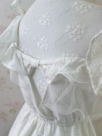 LIZ LISA Shoulder Ribbon Cotton Dress