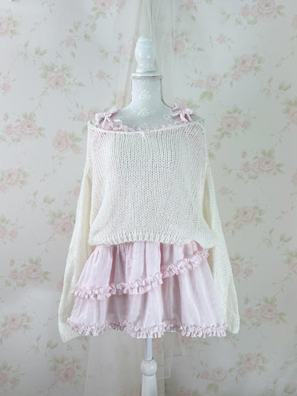 Olive des Olive Ruffled Strap Camisole Tunic (Pink)