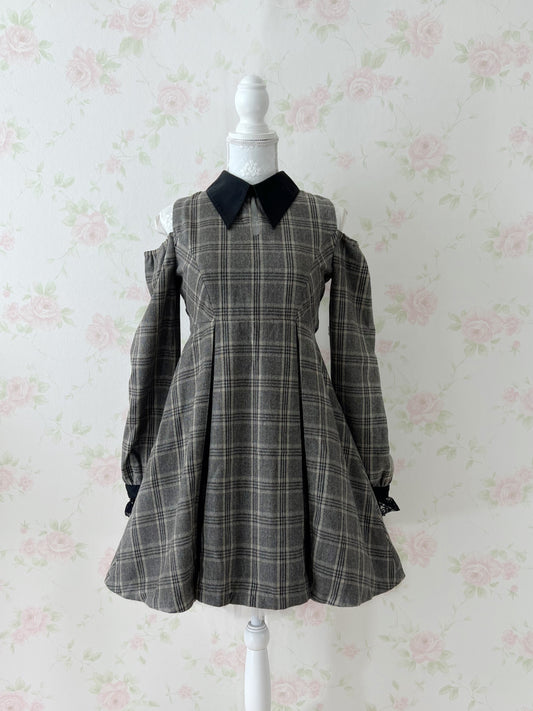 EATME Wool Mix Checked Dress