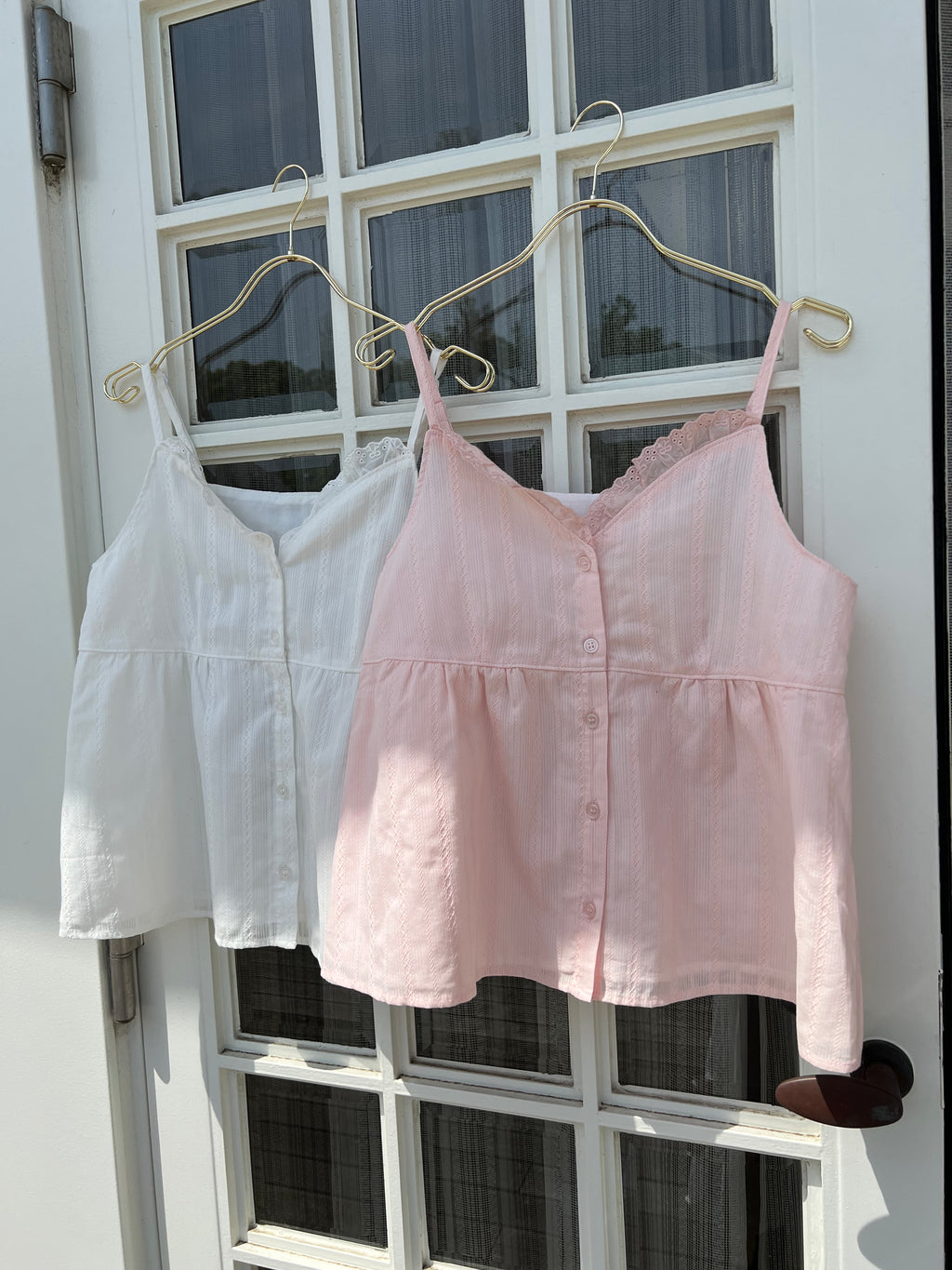 Lace Shoujo Lace Cotton Camisole (White)