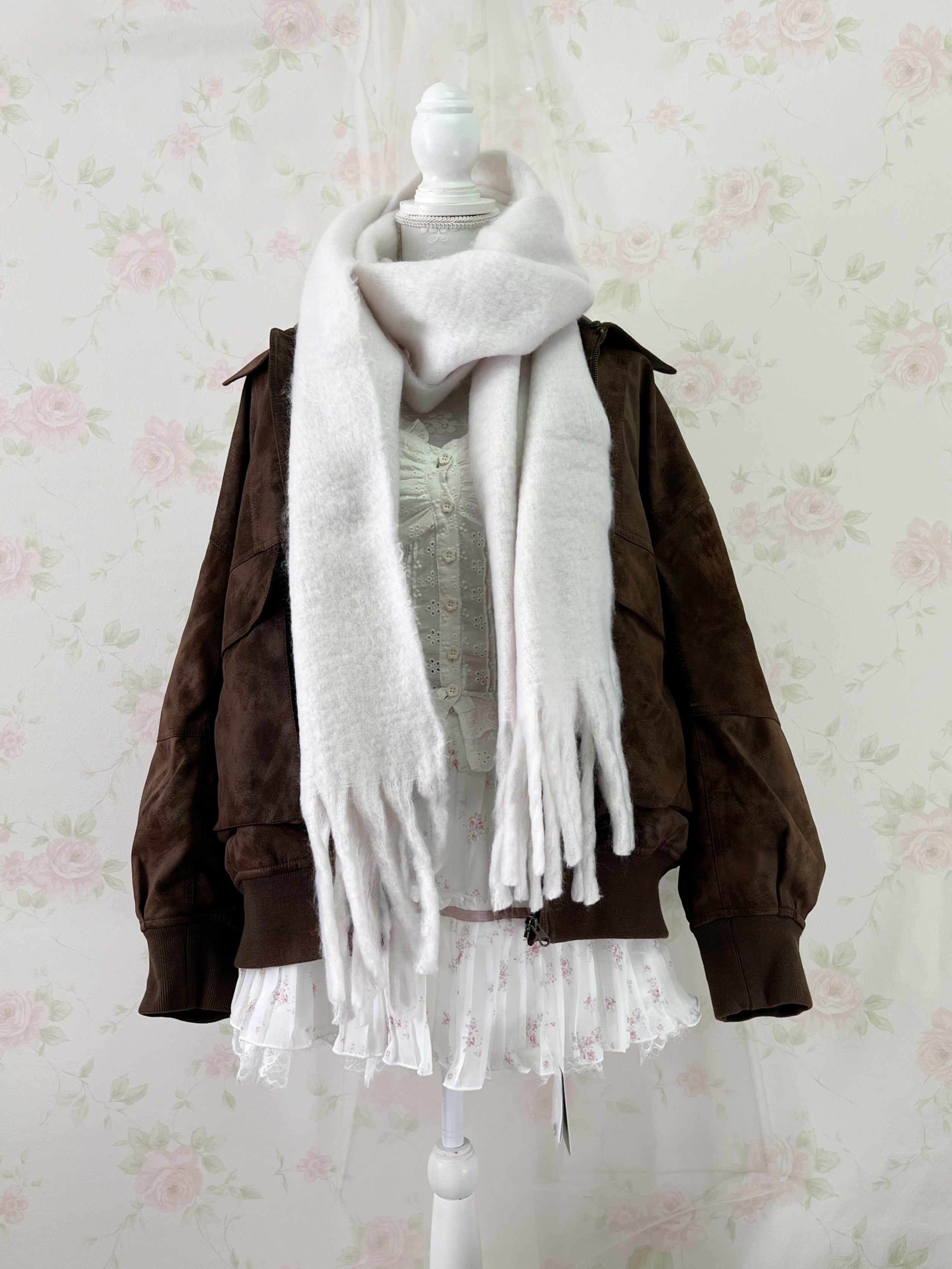 FREAK'S  STORE Boyfriend’s Synthetic Leather Jacket (Brown)