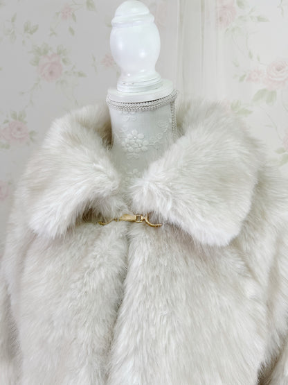 GRL Eco Fur Gyaru Jacket (Beige)
