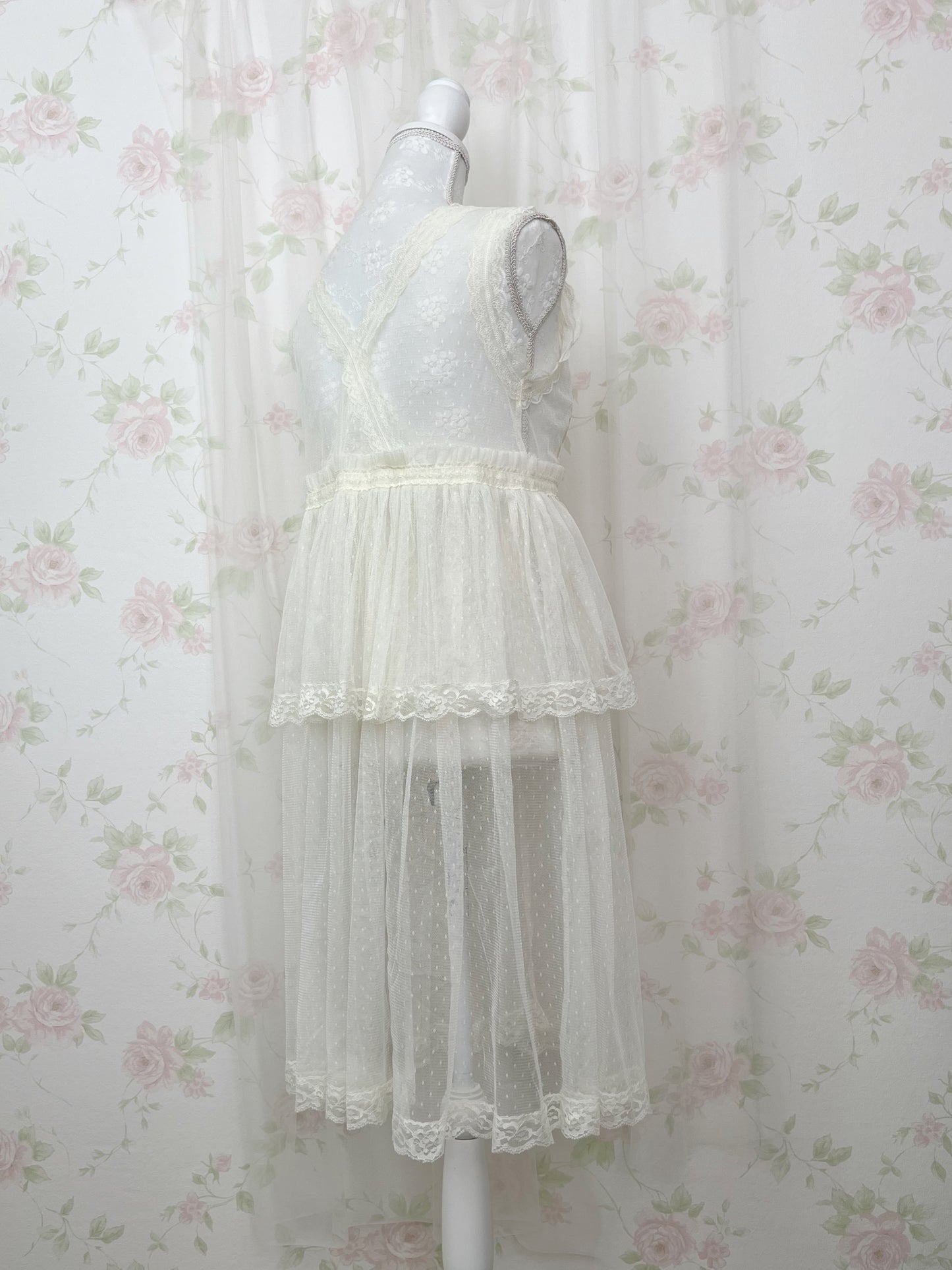 axes femme Princess Tulle Long Gillet (Ivory)