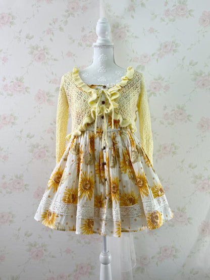 LIZ LISA Sun Flower Cotton Summer Short Dress