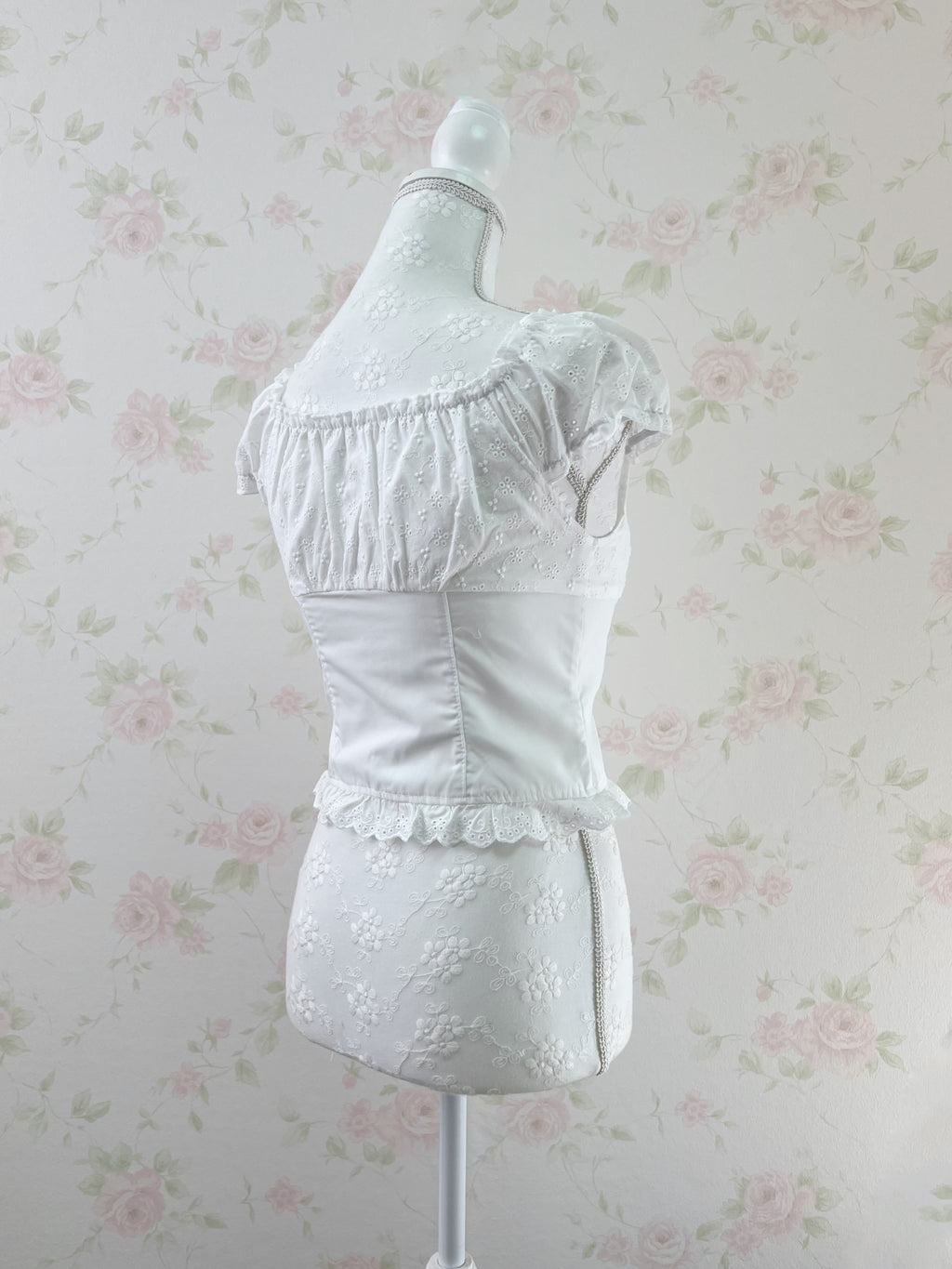 Shoujo Corset Like Blouse (White)
