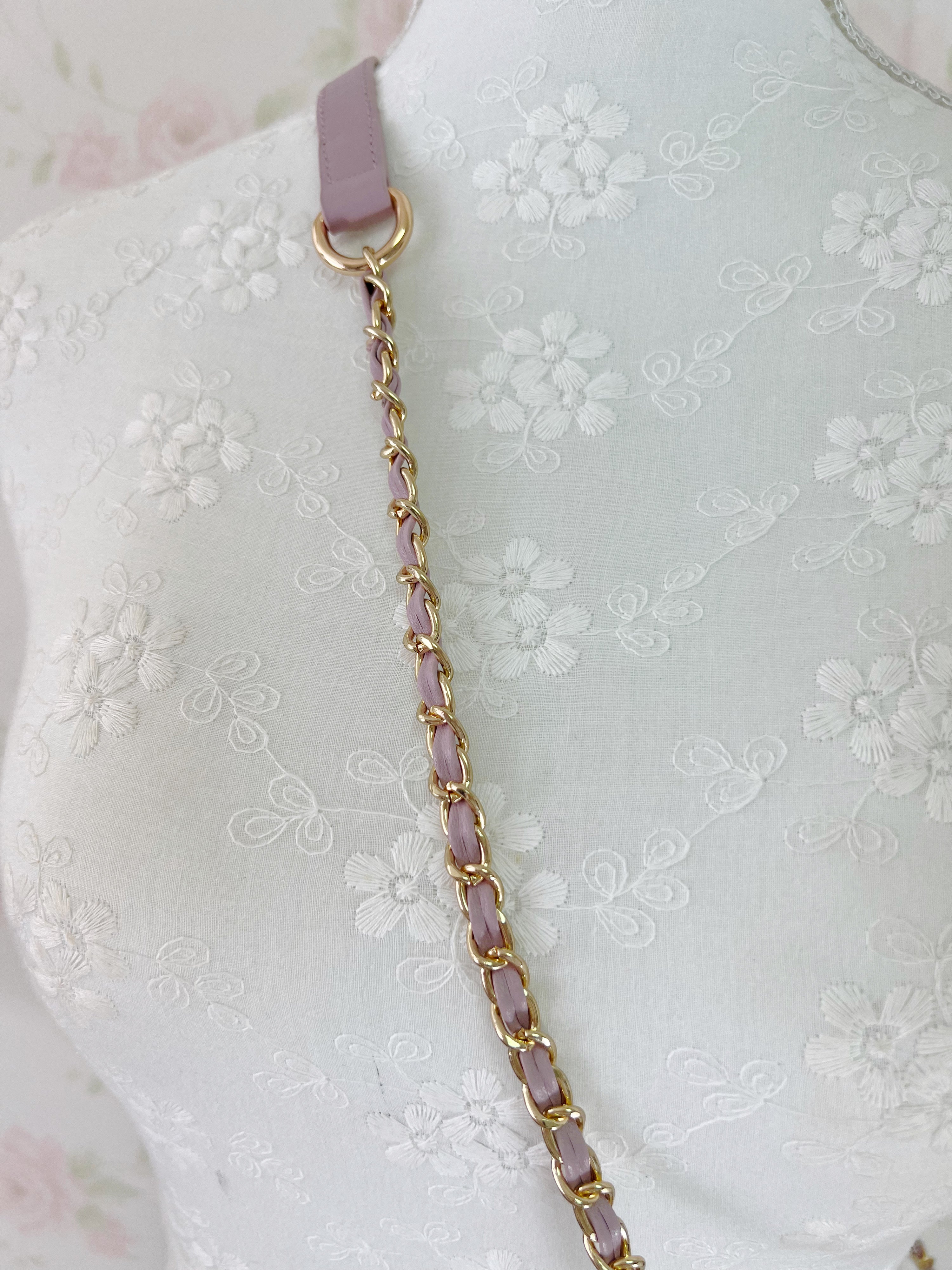 Quilting Fur Shoulder Bag (Purple Pink)