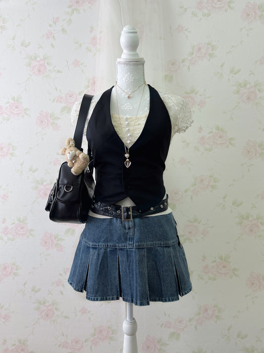 INGNI Pleated Denim Skirt