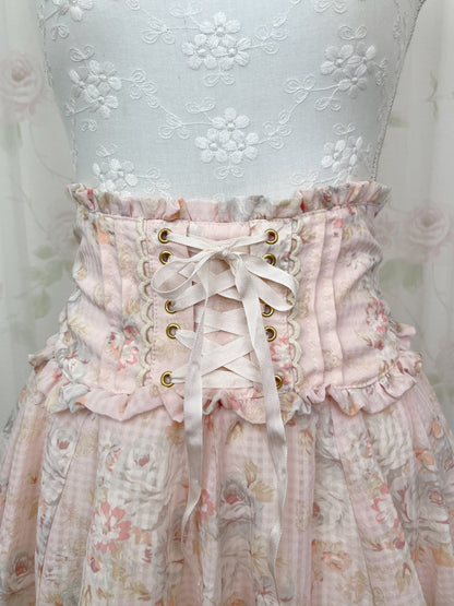 LIZ LISA High Waist Chiffon Floral Skirt