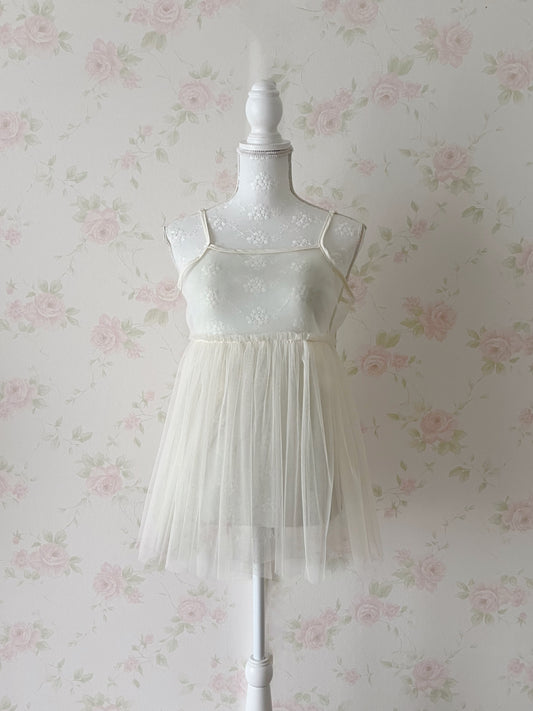 GRL Tulle Camisole (Ivory)