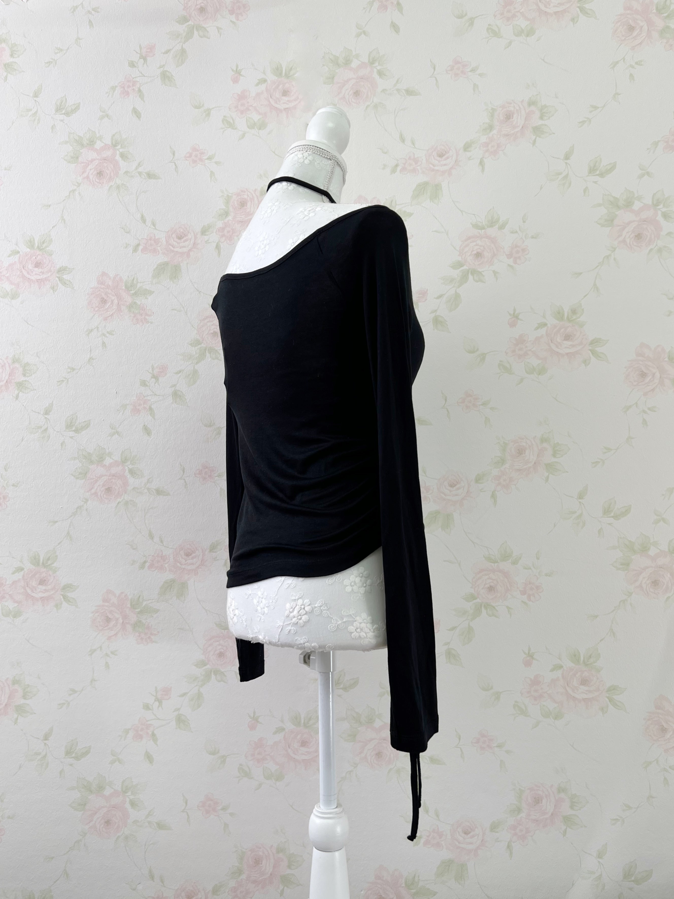 Choker Off Shoulder Side String Top