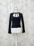BUBBLES Milkmaid Front Lace Top (Black)
